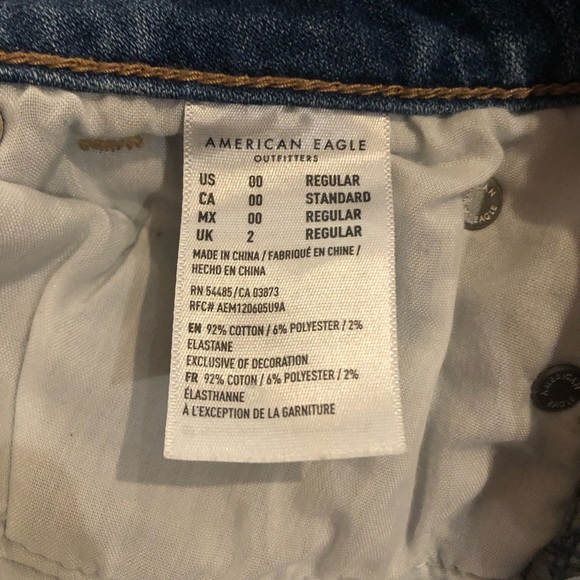 Lightly Distressed Denim Skirt - Picture 3 of 3